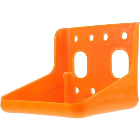 Lot de 2 mangeoires pour moutons, sel épaississant orange pour l'alimentation du bétail (1/5)