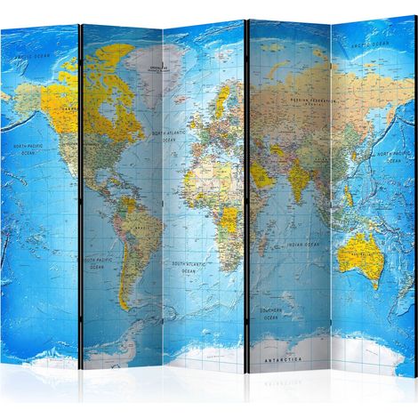 Paravento - World Classic Map  [Room Dividers] - 225x172 (1/4)