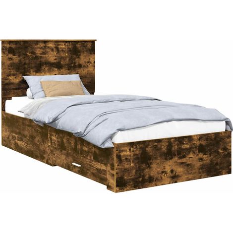 Maison Exclusive - Estructura de cama con cajón Roble ahumado 100 (1/5)