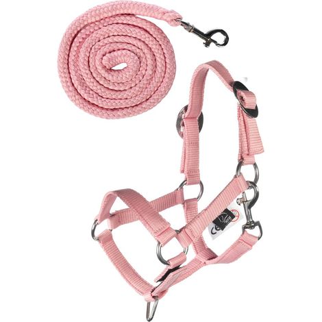 taglia unica, rosa: Capezza e lunghina per cavallino giocattolo Hobby Horsing (1/5)