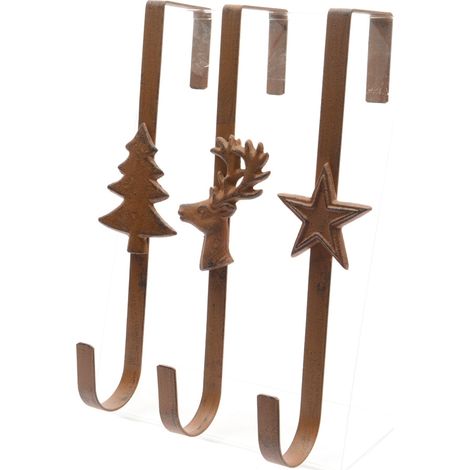 1 GANCIO DECORATIVO NATALIZIO 11X7X29 MARRONE (1/4)