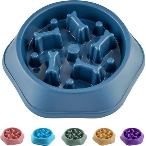 Gamelle anti-glouton. adaptée aux chiens de petite et moyenne taille. (1/5)