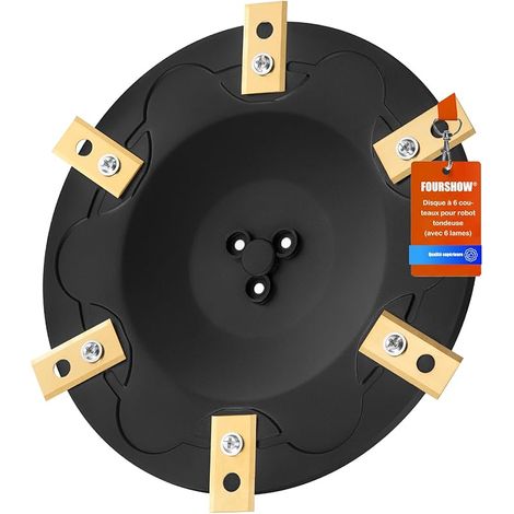 [MISE À NIVEAU] Disques de lame + 6 Lames de Rechange compatibles avec Eufy E15 E18, TerraMow V600, V1000, S800 S1200, Disque de lame pour tondeuse robotisée, Disque rotatif pour tondeuse robotisée (1/5)