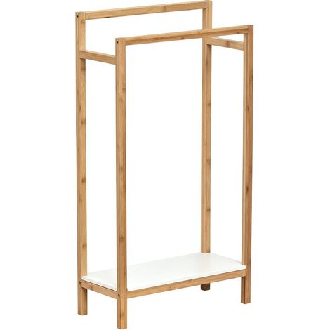 Porte serviettes en bambou avec étagère Nuovo (1/2)