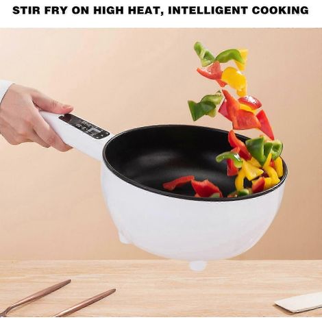 Poêle électrique intelligente, poêle antiadhésive multifonctionnelle avec minuterie de température réglable pour la cuisine domestique (1/4)