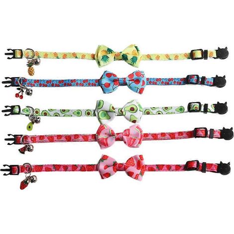 Nœud papillon ajustable pour collier de chat, cravate de smoking formelle avec clochette - Avocat (1/4)