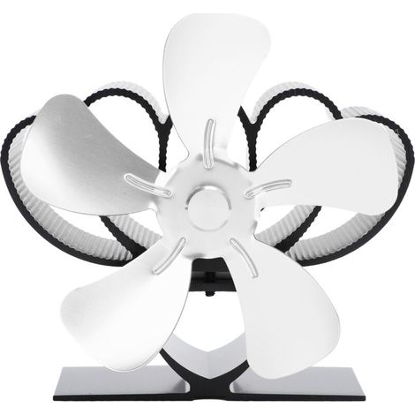 Ventilateur de Poêle à Bois Écologique en Alliage d'Aluminium - Fonctionne par Chaleur, Silencieux, pour Cheminée (1/5)