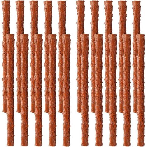 20pcs Tire Wick, Tire Wick Glue, Car Tire Repair Wick, Car Tire Repair Set, Tire Repair Strip for Car, Motorcycle, Van MUMU (1/4)
