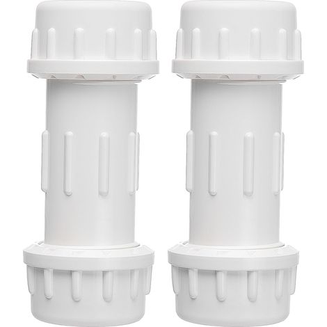 Raccord à compression en PVC de 2 pouces — Adaptateur de tuyau pour la connexion et la réparation rapides de tuyaux en PVC (1/5)