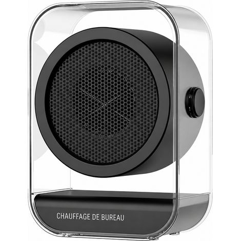 Mini radiateur soufflant électrique 500W noir 110V noir 110v 19,6 × 22,6 × 10,9 cm 1,05 kg – Livraison gratuite