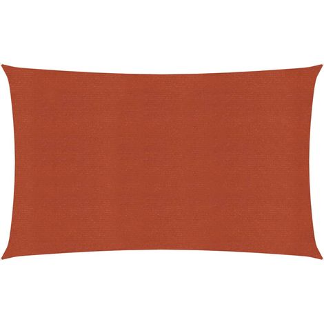 Voile d'ombrage, Protection Solaire, pour Jardin Terrasse Extérieur, 160 g/m² Terre cuite 2x5 m PEHD OIB8285E (1/5)