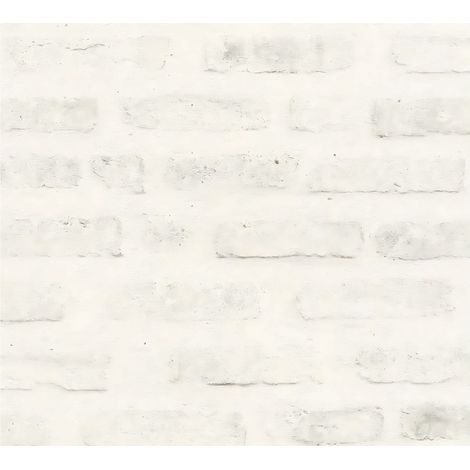 Stone tile wallpaper wall Profhome 374222 non-woven wallpaper smooth with nature-inspired pattern matt grey white 5.33 m2 (57 ft2) (1/5)