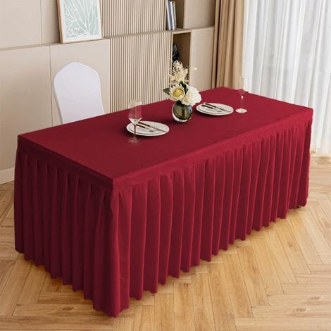 Nappe Rectangulaire - Polyester - Pour Conférence Banquet Mariage Noël - 120 x 40 x 75 cm - 1 Pièce (1/5)
