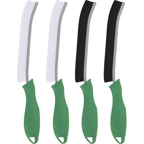 4 - Brosse De Nettoyage - Outil Pour Joints - Poils Durs Et Ergonomique Pour Salle De Bain Et Cuisine Vert 20x5cm (1/5)