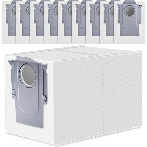 10er-Pack Staubbeutel für Q Revo/Qrevo S/Qrevo Pro/Qrevo Slim/Qrevo Edge/S8 Max Ultra/S8 MaxV Ultra, großes Fassungsvermögen, Ersatz-Staubbeutel-Zubehör (1/5)