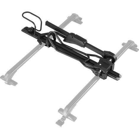 Support de vélo de toit pliable 15 kg avec système de verrouillage et bras réglable pour barres transversales T-Slot,porte-vélo noir (1/5)