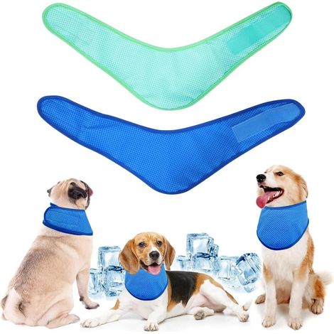 Kühlender Schal, atmungsaktives Kühlhalsband für Hunde, Schal zur sofortigen Entspannung (1/5)