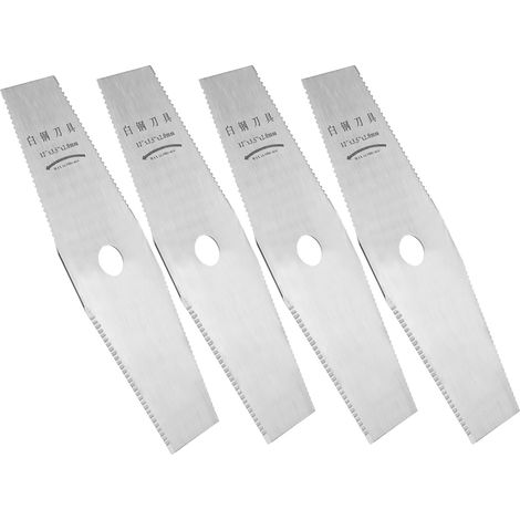Lames de débroussailleuse 12 pouces en acier rapide, 4 pièces - Accessoires pour tondeuse et coupe-bordures (1/5)