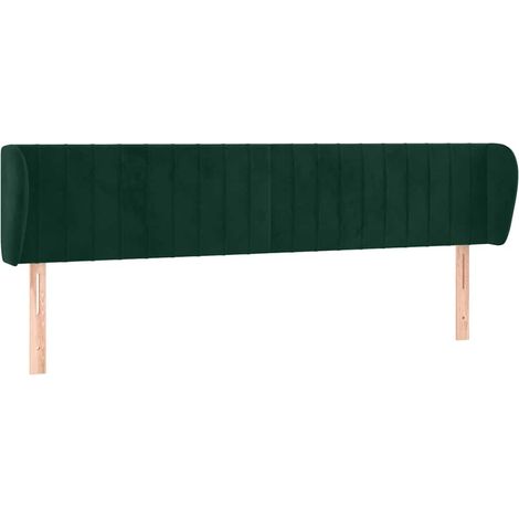 Maison Exclusive - Cabecero de terciopelo verde oscuro 203x23x78/ (1/5)