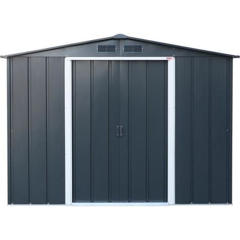 Duramax - caseta jardín - ECO ALTEA 8X6 - Metal - color gris antracita (1/5)