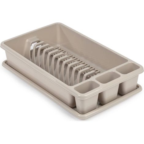 Escurreplato de plastico mediano  Beige (1/4)