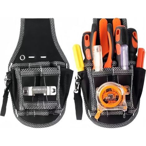 Sacoche de ceinture à outils d'électricien avec plusieurs compartiments (1/4)