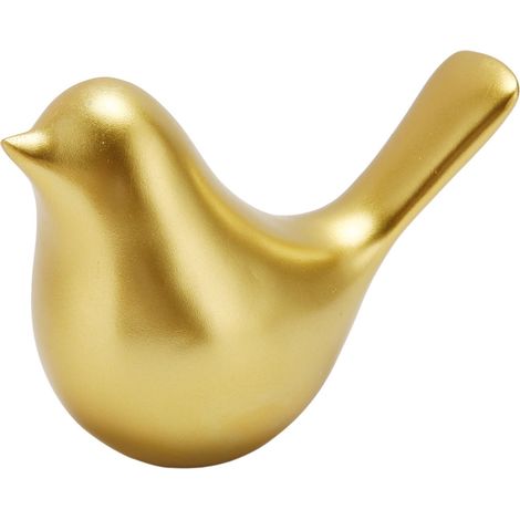 Petits oiseaux dorés en résine, statue décorative pour salon, chambre, bureau ou table. (1/5)