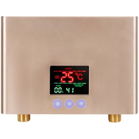 Chauffe-eau instantané 3000W – Tension 220V – Commande tactile avec télécommande – Étanchéité IPX4 – Pour installation murale (1/5)