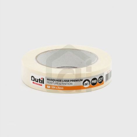 Adhésif de masquage lisse premium L'OUTIL PARFAIT, 50m x 25mm