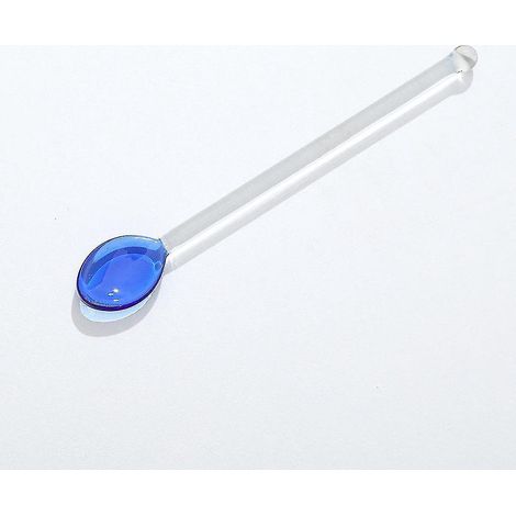 Cuillères à thé en verre borosilicate, cuillères à mélanger en verre à long manche, agitateurs à café, cuillères à thé glacé, cuillères à mélanger en verre pour le sucre, le bar à thé et les fêtes - Y (1/5)
