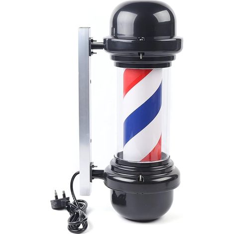 Professionelle Barbierpole, 50,8 cm, Rot, Weiß, Blau, leuchtend, drehbar, Barbierpole, Energie, Lampe für Frisur, Salon, Barber, Pole, Frisierschild, LED, drehbar (1/5)