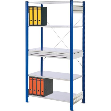 Kappes ®RasterPlan Steckregale 2000x1000x500mm Modell 1 enzianblau