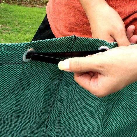 Wiederverwendbarer, gewebter Gartensack, großer, zusammenfaltbarer Behälter für Grünabfälle, Laub und Gartenabfälle. (1/5)