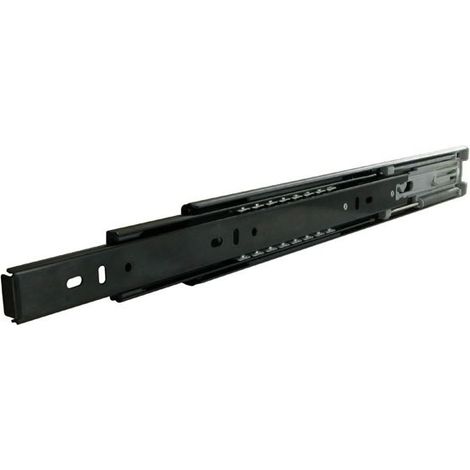 Tcasystem – Coulisse pour tiroir à billes avec amortisseur – Charge 40 kg – Sortie totale – Fixation latérale – Longueur 650 mm – Pour mobilier de bureau (1/5)