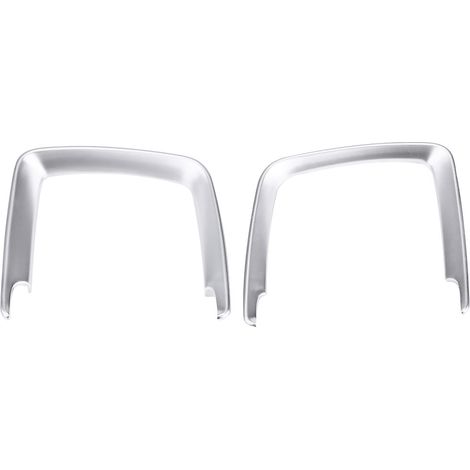 Autocollant décoratif argenté pour cache-interrupteur de phares BMW Série 1, Série 2, Série 3, Série 4, Série X5, Série X6, F20, F22, F30, F32 (1/5)