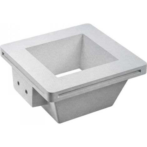 KOSOOM C1260F PORTAFARETTO QUADRATO DA INCASSO IN GESSO VERNICIABILE PER LAMPADINE GU10 MR16