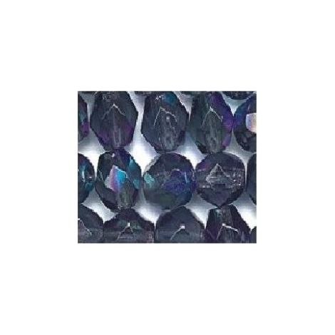 6 mm Tondo Sfaccettato Perline Di Vetro6975 Grigio Scuro AB QTY 1
