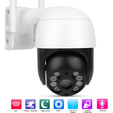 Caméra de Sécurité Extérieure Wifi 1080P avec Détection Humaine et Vision Nocturne en Couleur, PTZ, IP66 Étanche (1/5)