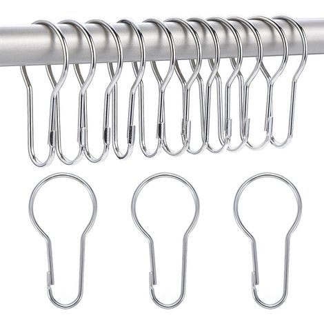 40 Pack Anneaux De Rideau De Douche Crochets Suspendus Pour Tri Et Organisation (1/5)