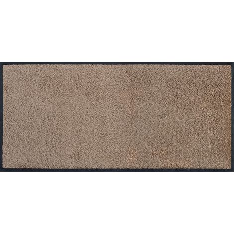 paillasson, Taupe 35x75cm, intérieur et extérieur, Lavable, Beige (1/5)