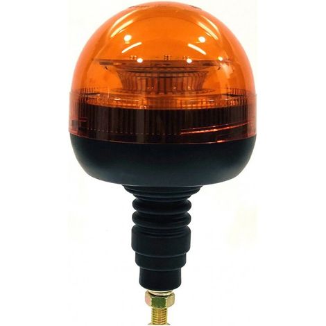 Gyrophare Flash rotatif ZBOX 39 Led 12-24v avec fixation à boulonner sur tige flexible (1/2)