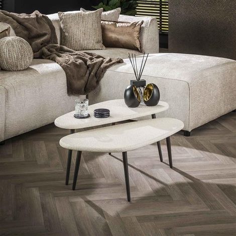 Coffee Table Corner Stone set of 2 (1/4)