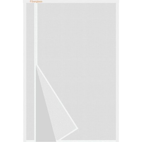 Moustiquaire Porte Fenêtre Magnétique 120x215cm, Blanc Réversible (1/5)