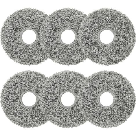 6 Stück Wischtücher Ersatzteile Zubehörr für Roborock Saros 10R /Q Revo/Qrevo MaxV/Qrevo Master/Qrevo Slim/Qrevo Pro/Qrevo S/Qrevo Curve Roboter Staubsauger (1/5)