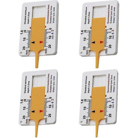 4 Stück Reifenprofilmesser