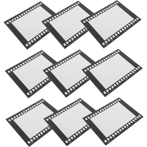 Cadres Photo en Carton Vintage Noir 7 Pouces pour Collage Artistique Diy, Lot de 10 Pièces, Décoration Murale Rétro pour Festivals et Galeries (1/5)