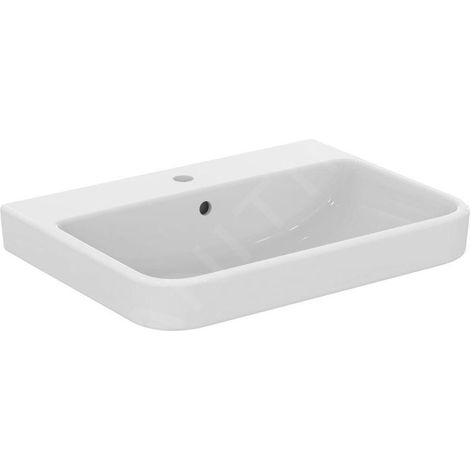 Ideal Standard T4607HY lavabo i.life largeur 1 trou pour robinet avec siphon intégré (1/5)