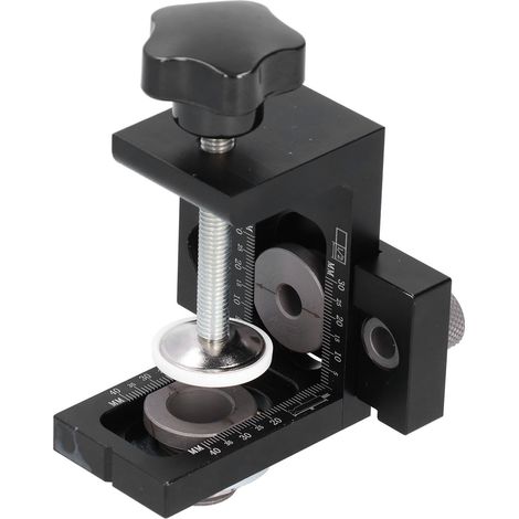 Gabarit de perçage 3 en 1 réglable pour le travail du bois et le perçage de chevilles : kit de positionnement idéal pour le bricolage. (1/5)