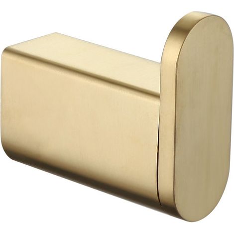 Brushed bronze single hook