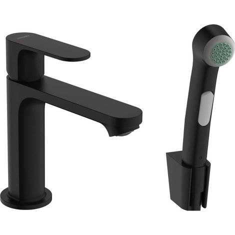 Hansgrohe Rebris S mitigeur de lavabo avec bidet douche noir mat 72215670 (1/5)